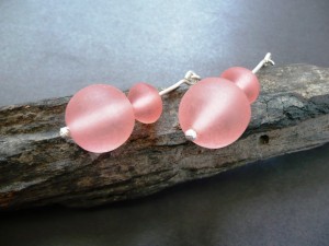 Resin Earrings Pink 3