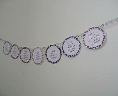 Affirmation Cards Wall