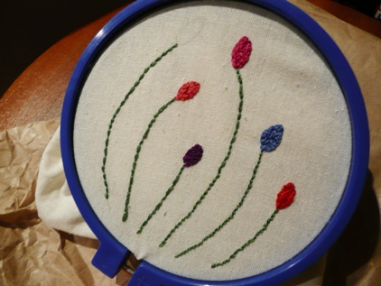 Flower Field Embroidery 3