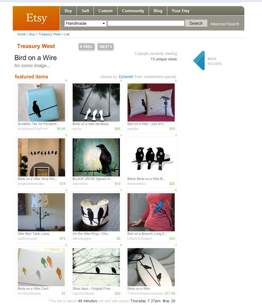 Bird on a Wire – Treasury West